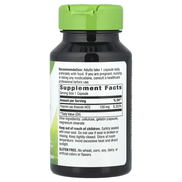 Вітамін B1 Nature's Way (Vitamin B1) 100 мг 100 капсул