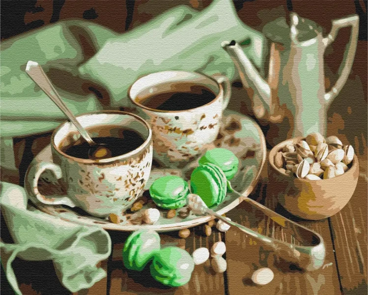 Картина за номерами М'ятне чаювання  Brushme 40x50