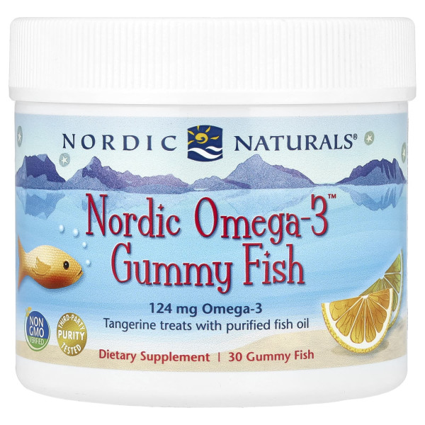 Желейні черв'ячки з Омега-3 Nordic Naturals (Nordic Omega-3 Gummy Fish) 30 цукерок