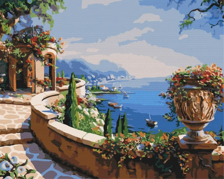 Картина за номерами Вид на затоку  Brushme 48x60