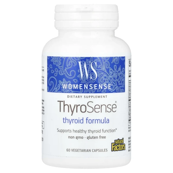 Підтримка щитовидної залози для жінок Natural Factors (WomenSense ThyroSense Thyroid Formula) 60 капсул