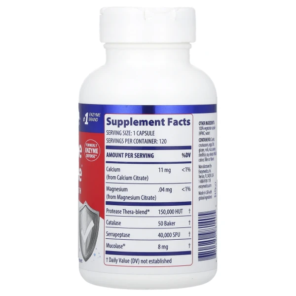 Ферменты Enzymedica (Enzyme Defense ViraStop) протеолитические 120 капсул