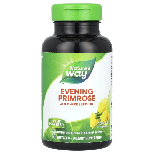 Примула вечірня максимальна сила дії Nature's Way (Evening Primrose) 1300 мг 60 капсул