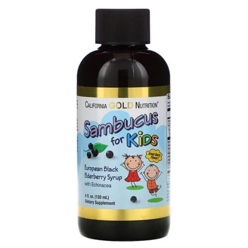 Бузина для детей California Gold Nutrition (Sambucus for Kids) 120 мл