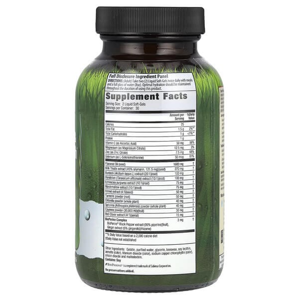 Детокс печени и освежение крови Irwin Naturals (Liver Detox & Blood Refresh) 60 жидких капсул