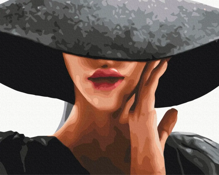 Картина за номерами Дама з секретом  Brushme 40x50