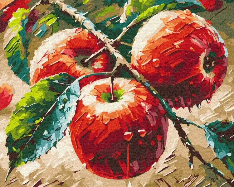 Картина за номерами Свіжі яблука © Oleg Loburak  Brushme 40x50