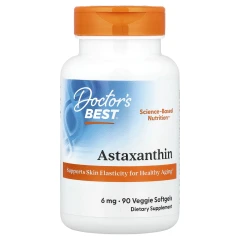 Астаксантин Doctor's Best (Astaxanthin with AstaPure) 6 мг 90 капсул