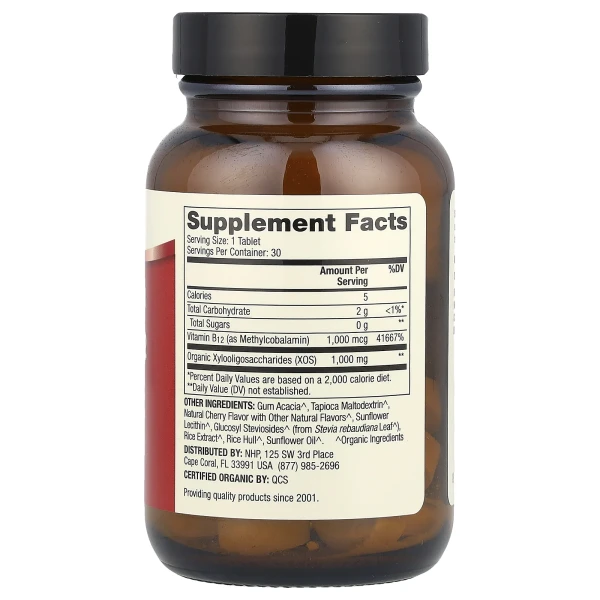 Витамин В12 органик Dr. Mercola (Vitamin B12) 1000 мкг 30 жевательных таблеток