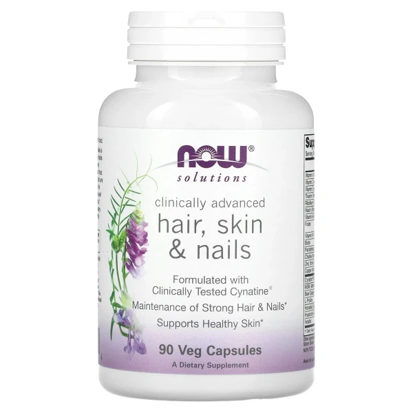 Вітаміни для шкіри, волосся та нігтів Now Foods (Hair, Skin&Nails) 90 капcул