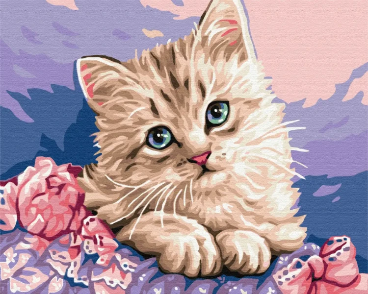 Картина за номерами Синьооке кошеня  Brushme 40x50