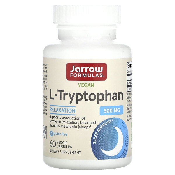 L-Триптофан Jarrow Formulas (L-Tryptophan) 500 мг 60 капсул