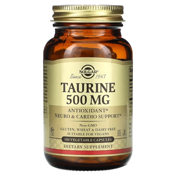Таурин Solgar (Taurine) 500 мг 100 капсул