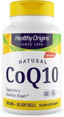 Коэнзим Q10 Healthy Origins (Kaneka Q10) 300 мг 30 гелевых капсул поддерживает здоровье сердца и клеточную энергию
