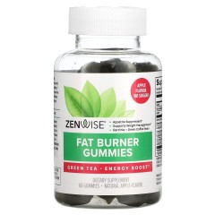 Жироспалювач Zenwise Health (Fat Burner Gummies) 60 жувальних цукерок зі смаком яблука