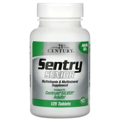 21st Century, Sentry Senior, мультивітаміни та мультимінеральні добавки, для дорослих 50+, 125 таблеток