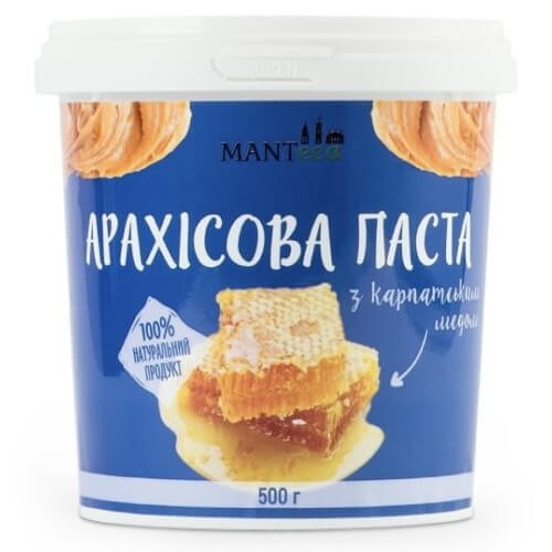 Арахісова паста з медом Manteca (Peanut Butter with Honey) 350 г