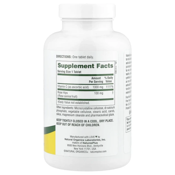 Витамин С Nature's Plus (Vitamin C) 1000 мг 180 таблеток