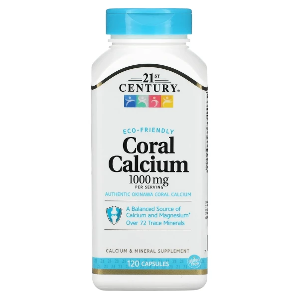 Кораловий кальцій 21st Century (Coral Calcium 1000 мг) 1000 мг 120 капсул