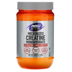 Мікронізований моногідрат креатину Now Foods (Micronized Creatine Monohydrate) 500 г