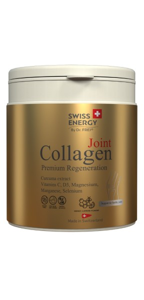 Коллаген II типа комплекс премиум-класса Swiss Energy (JOINT COLLAGEN) для гибкости суставов, крепости связок и сухожилий 240 г со вкусом меда и лимона