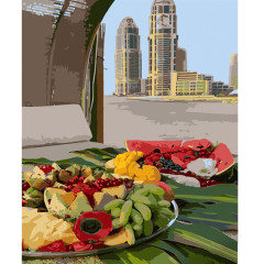 Картина за номерами Фруктова нарізка 40х50 Strateg