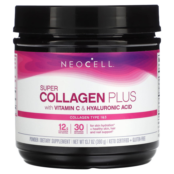 Колаген із вітаміном C і гіалуроновою кислотою NeoCell (Super Collagen Plus) 390 г