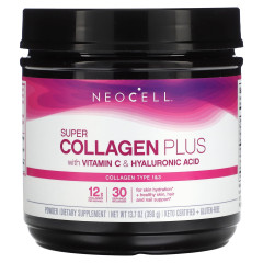 Колаген із вітаміном C і гіалуроновою кислотою NeoCell (Super Collagen Plus) 390 г