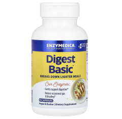 Ферменти для травлення, Essential Enzyme Formula, Enzymedica, 90 капсул