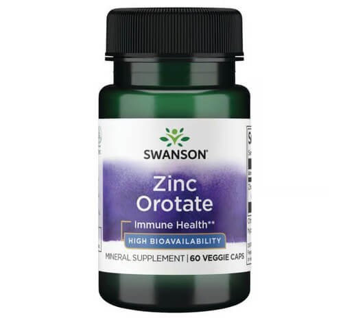 Оротат цинка 10 мг Swanson (Zinc Orotate) 60 растительных капсул