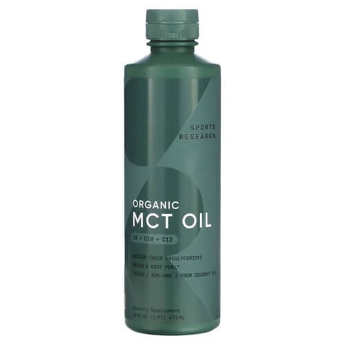 Органічна MCT олія Sports Research (Organic MCT Oil) 473 мл
