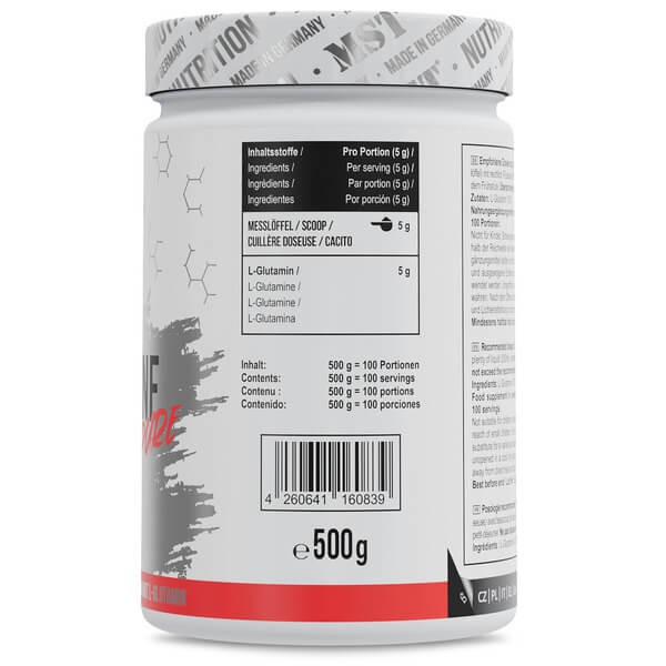 Глютамін 500 г MST (Glutamine) 500 грам