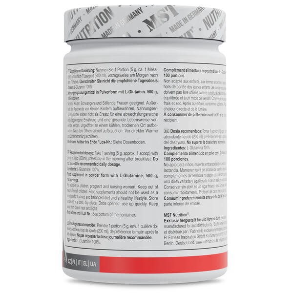 Глютамін 500 г MST (Glutamine) 500 грам