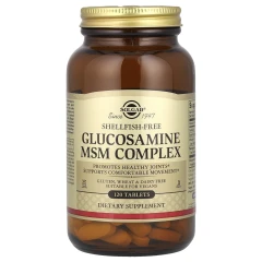 Глюкозамін і МСМ Solgar (Glucosamine &amp; MSM) 120 таблеток