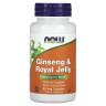 Женьшень з маточним молочком Now Foods (GINSENG & ROYAL JELLY) 90 капсул