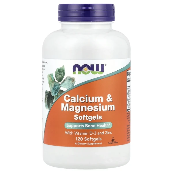 Кальцій та магній Now Foods (Calcium and Magnesium) 1000 мг/500 мг 120 капсул