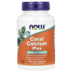 Кораловий кальцій Now Foods (Coral Calcium) 1430мг 100 капсул