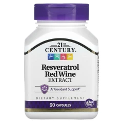 Ресвератрол 21st Century (Resveratrol Red Wine Extract) 200 мг 90 капсул
