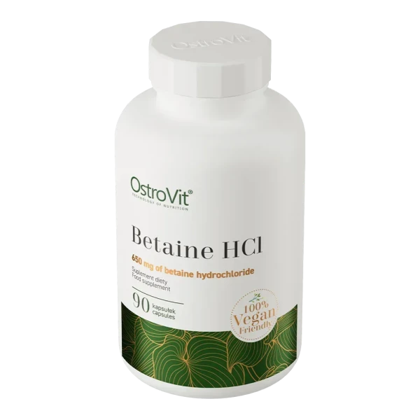 Betaine HCL Ostrovit Бетаїн гідрохлорид VEGE 90 вегетаріанських капсул