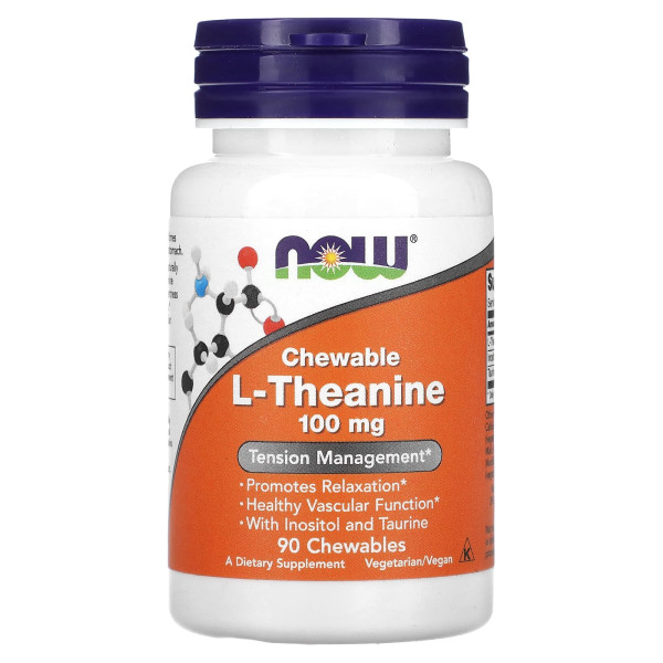 Теанін Now Foods (L-Theanine) 100 мг 90 таблеток