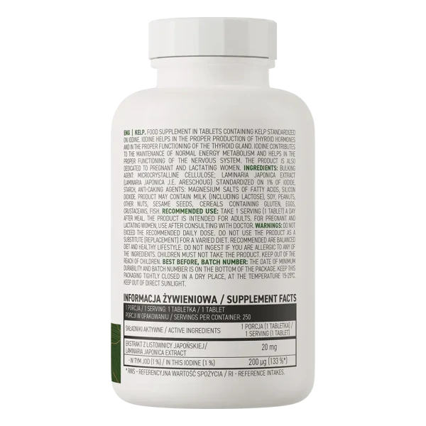 Ламинария Ostrovit Kelp 250 таблеток