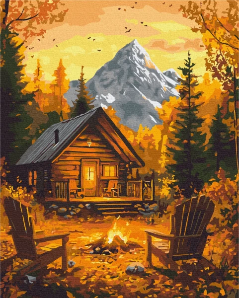 Картина по номерам Осеннее тепло очага 40x50 Brushme