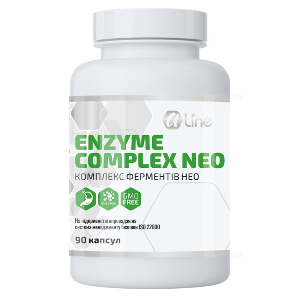 Комплекс ферментов для улучшения пищеварения ALine (Enzyme complex neo) 90 капсул