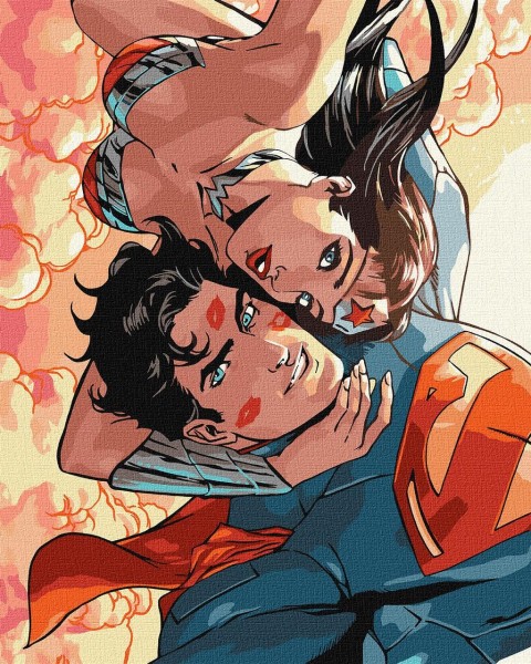 Картина по номерам Wonder Woman: Объятия 40 х 50 Идейка