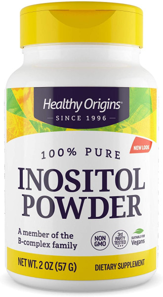 Інозітол, Inositol Powder, Healthy Origins, порошок, 56.7 м