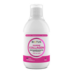 Морський колаген, Marine Collagen, Biotus, смак апельсину, 450 мл