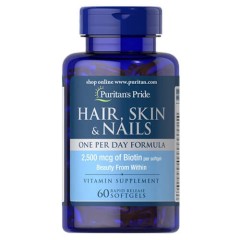 Волосся, шкіра, нігті Puritan's Pride (Hair, Skin Nails One Per Day Formula) 60 рідких капсул