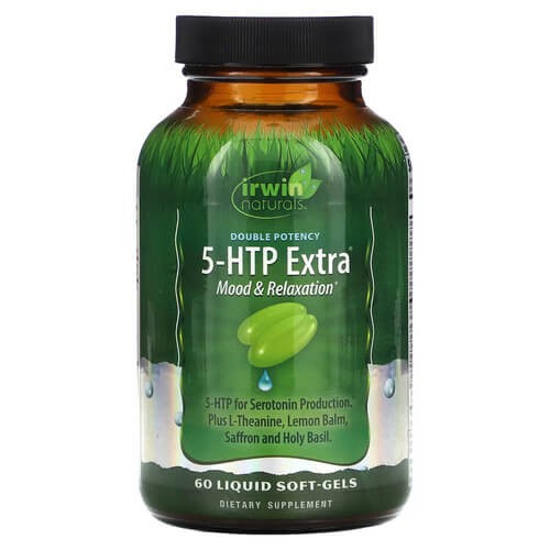 Гидрокситриптофан 5-HTP Irwin Naturals (5-HTP Extra) 60 жидких капсул