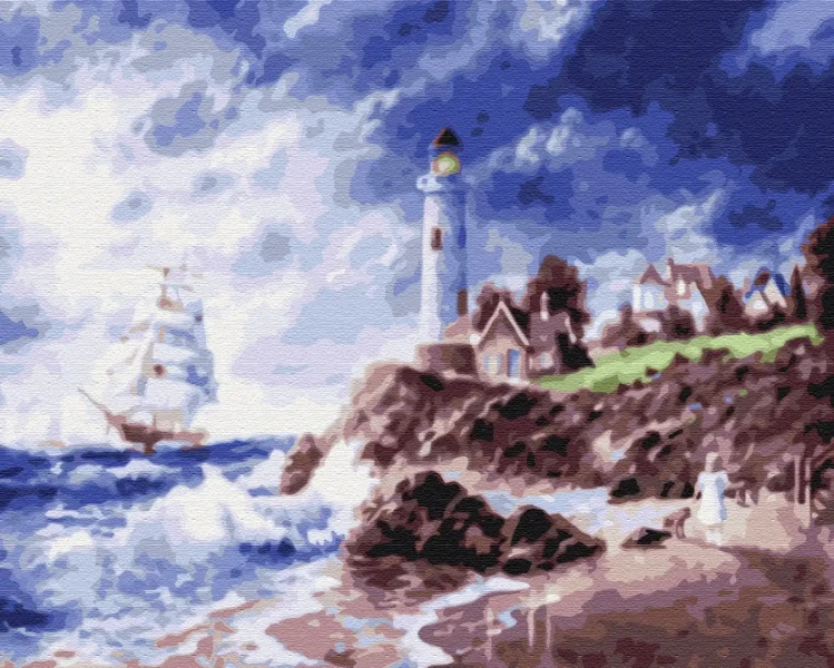 Картина за номерами Маяк на острові  Brushme 48x60