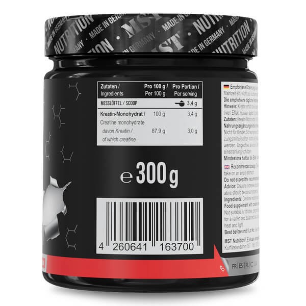 Креатину моногідрат MST (Creatine Monohydrate) 300 г